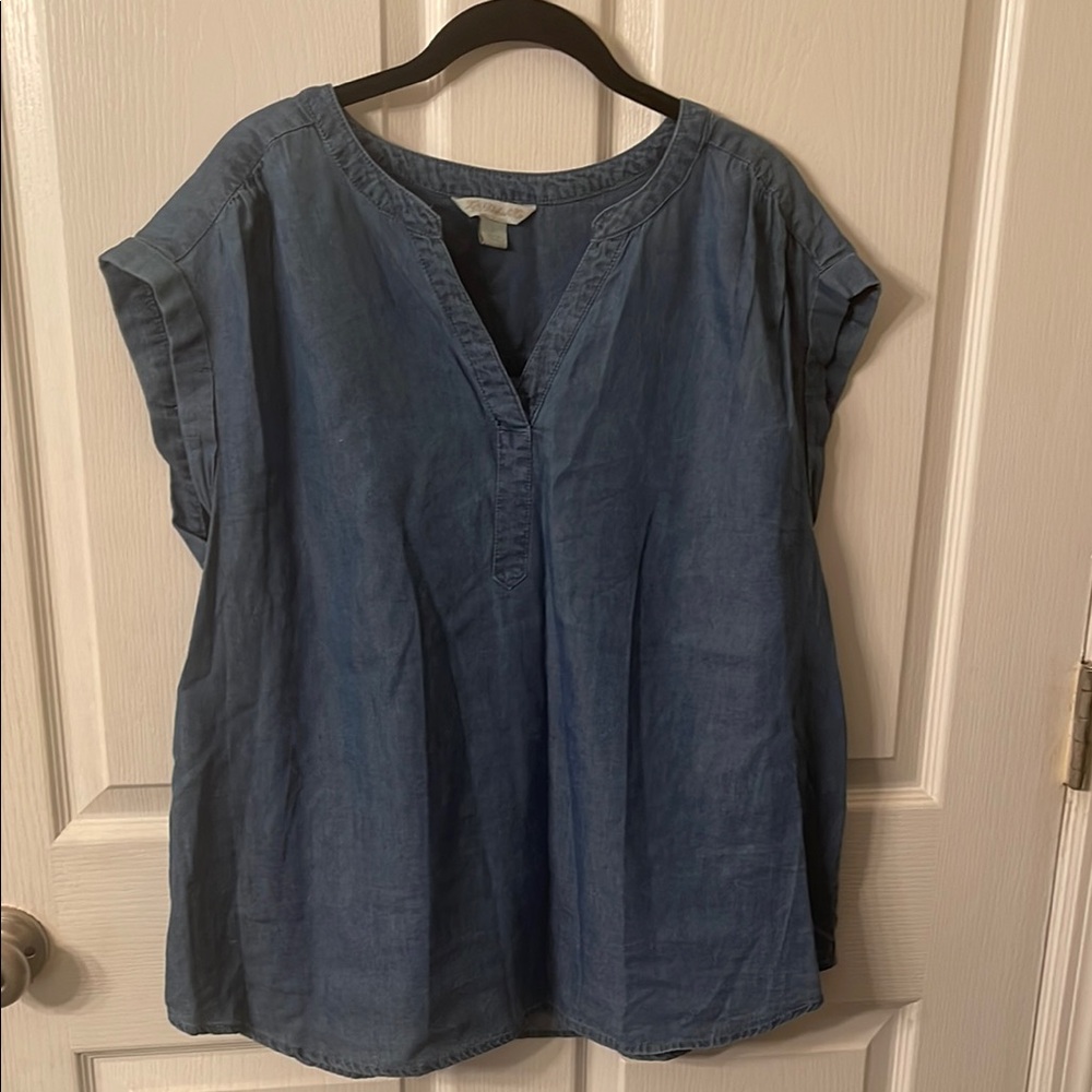 Blue Denim Women's Top
